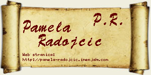 Pamela Radojčić vizit kartica